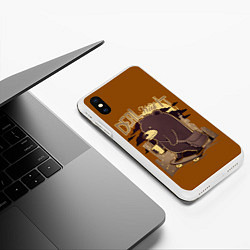 Чехол iPhone XS Max матовый Смирись с этим, цвет: 3D-белый — фото 2