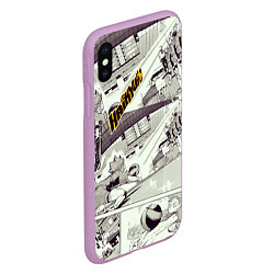Чехол iPhone XS Max матовый Haikyu, цвет: 3D-сиреневый — фото 2