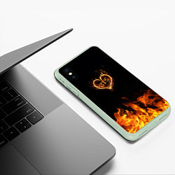 Чехол iPhone XS Max матовый BTS, цвет: 3D-салатовый — фото 2