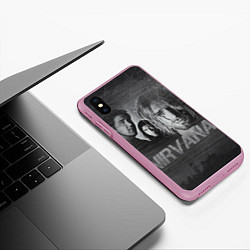 Чехол iPhone XS Max матовый Нирвана, цвет: 3D-розовый — фото 2