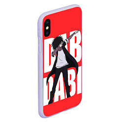 Чехол iPhone XS Max матовый Dab Dabi, цвет: 3D-светло-сиреневый — фото 2