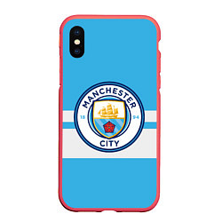 Чехол iPhone XS Max матовый MANCHESTER CITY