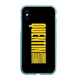 Чехол iPhone XS Max матовый Quentin Tarantino, цвет: 3D-мятный
