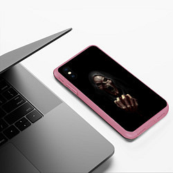 Чехол iPhone XS Max матовый Древний Вампир, цвет: 3D-малиновый — фото 2