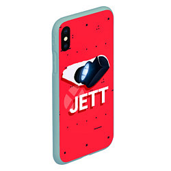 Чехол iPhone XS Max матовый Jett, цвет: 3D-мятный — фото 2