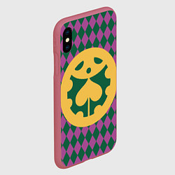 Чехол iPhone XS Max матовый ДжоДжо, цвет: 3D-малиновый — фото 2