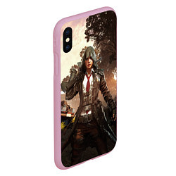 Чехол iPhone XS Max матовый PUBG, цвет: 3D-розовый — фото 2