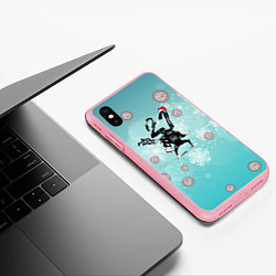 Чехол iPhone XS Max матовый Новый 2021 год! коронавирус, цвет: 3D-баблгам — фото 2