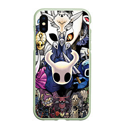 Чехол iPhone XS Max матовый HOLLOW KNIGHT, цвет: 3D-салатовый