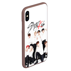 Чехол iPhone XS Max матовый STRAY KIDS, цвет: 3D-коричневый — фото 2