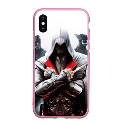 Чехол iPhone XS Max матовый Assassin’s Brotherhood S, цвет: 3D-розовый