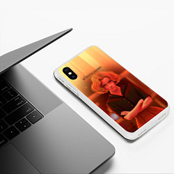 Чехол iPhone XS Max матовый Queens Gambit Ход Королевы, цвет: 3D-белый — фото 2