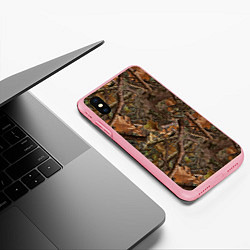 Чехол iPhone XS Max матовый Охотничий камуфляж, цвет: 3D-баблгам — фото 2