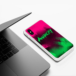 Чехол iPhone XS Max матовый CS GO NEON REVOLUTION v2, цвет: 3D-белый — фото 2