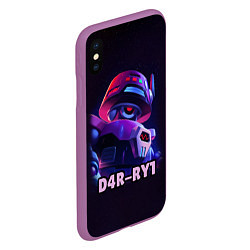 Чехол iPhone XS Max матовый D4R-RY1 BRAWL STARS, цвет: 3D-фиолетовый — фото 2