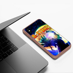 Чехол iPhone XS Max матовый Доктор Стоун, цвет: 3D-коричневый — фото 2