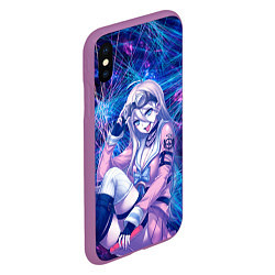 Чехол iPhone XS Max матовый Danganronpa, цвет: 3D-фиолетовый — фото 2