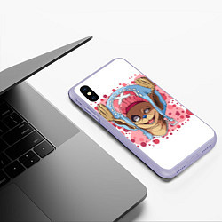 Чехол iPhone XS Max матовый Чоппер, цвет: 3D-светло-сиреневый — фото 2