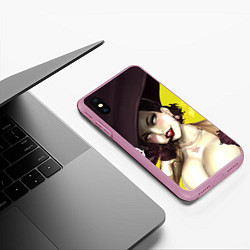 Чехол iPhone XS Max матовый РЕЗИДЕНТ ИВЕЛ ДЕРЕВНЯ, цвет: 3D-розовый — фото 2