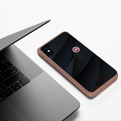 Чехол iPhone XS Max матовый FIAT ФИАТ S, цвет: 3D-коричневый — фото 2