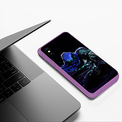 Чехол iPhone XS Max матовый Omen, цвет: 3D-фиолетовый — фото 2