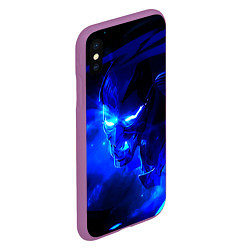 Чехол iPhone XS Max матовый Валорант, цвет: 3D-фиолетовый — фото 2