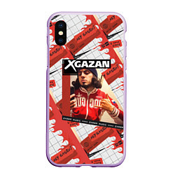 Чехол iPhone XS Max матовый Клип Gazan - АБУ БАНДИТ, цвет: 3D-сиреневый