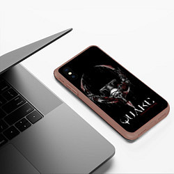Чехол iPhone XS Max матовый Quake Champions, цвет: 3D-коричневый — фото 2