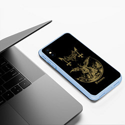 Чехол iPhone XS Max матовый MAYHEM, цвет: 3D-голубой — фото 2
