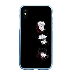 Чехол iPhone XS Max матовый Jujutsu Kaisen, цвет: 3D-голубой