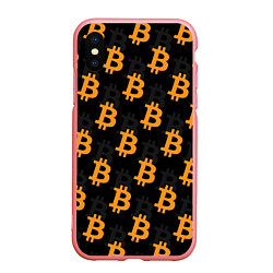 Чехол iPhone XS Max матовый БИТКОИН BITCOIN, цвет: 3D-баблгам