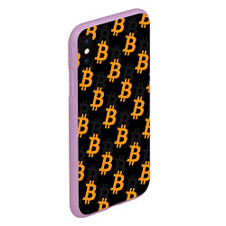 Чехол iPhone XS Max матовый БИТКОИН BITCOIN, цвет: 3D-сиреневый — фото 2