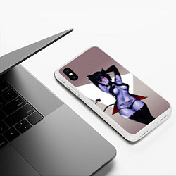 Чехол iPhone XS Max матовый Succubus, цвет: 3D-белый — фото 2