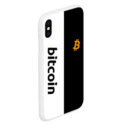 Чехол iPhone XS Max матовый БИТКОИН BITCOIN Z, цвет: 3D-белый — фото 2