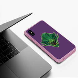 Чехол iPhone XS Max матовый Вайпер Dota 2, цвет: 3D-розовый — фото 2