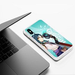 Чехол iPhone XS Max матовый GENSHIN IMPACT, СЯО, цвет: 3D-белый — фото 2