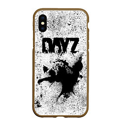 Чехол iPhone XS Max матовый DayZ, цвет: 3D-коричневый