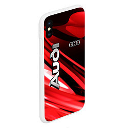 Чехол iPhone XS Max матовый Audi, цвет: 3D-белый — фото 2