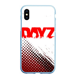 Чехол iPhone XS Max матовый Dayz, цвет: 3D-голубой