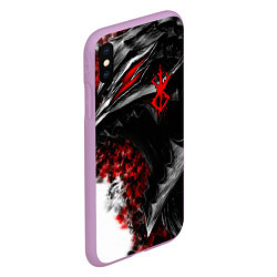 Чехол iPhone XS Max матовый BERSERK БЕРСЕРК, цвет: 3D-сиреневый — фото 2