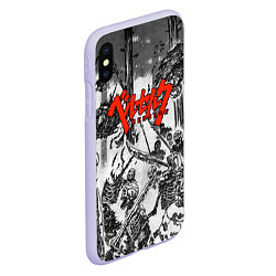 Чехол iPhone XS Max матовый BERSERK БЕРСЕРК, цвет: 3D-светло-сиреневый — фото 2