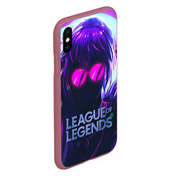 Чехол iPhone XS Max матовый Evelynn LOL, цвет: 3D-малиновый — фото 2