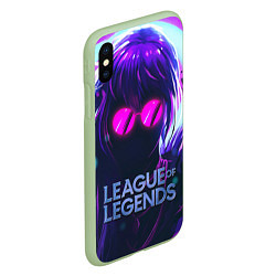 Чехол iPhone XS Max матовый Evelynn LOL, цвет: 3D-салатовый — фото 2