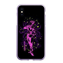 Чехол iPhone XS Max матовый Hunter x Hunter, Хисока, цвет: 3D-светло-сиреневый