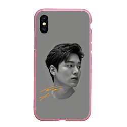 Чехол iPhone XS Max матовый Ли Мин Хо Lee Min Ho, цвет: 3D-розовый
