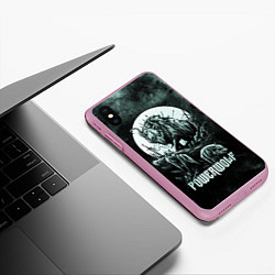 Чехол iPhone XS Max матовый Powerwolf, цвет: 3D-розовый — фото 2