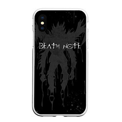 Чехол iPhone XS Max матовый DEATH NOTE ТЕТРАДЬ СМЕРТИ