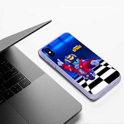 Чехол iPhone XS Max матовый STU СТУ Brawl Stars, цвет: 3D-светло-сиреневый — фото 2