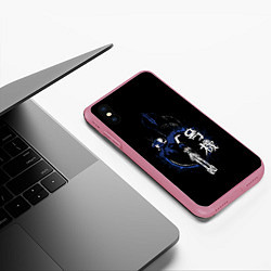 Чехол iPhone XS Max матовый ЕВАНГЕЛИОН EVANGELION, цвет: 3D-малиновый — фото 2