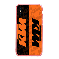 Чехол iPhone XS Max матовый KTM КТМ Z, цвет: 3D-баблгам